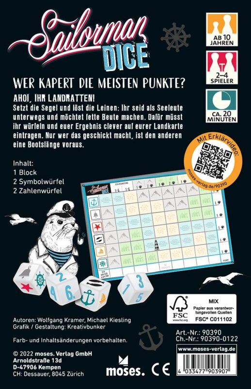 Spielansicht von Sailorman Dice_1