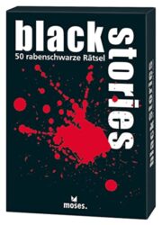 Spielansicht von black stories: 50 rabenschwarze Rätsel