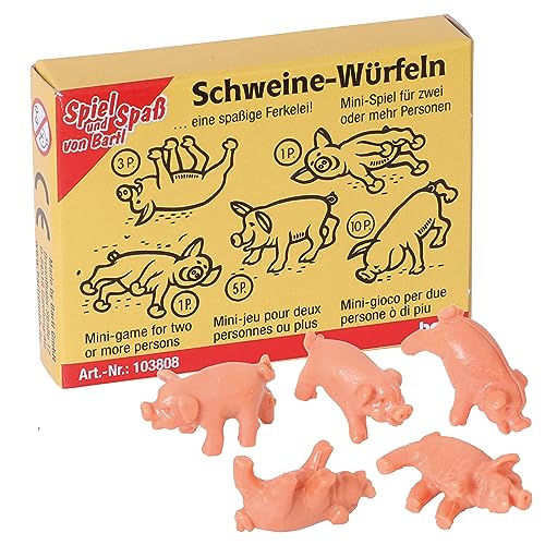 Spielansicht von Schweine-Würfeln