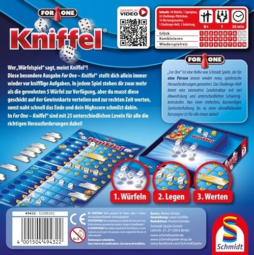 Spielansicht von for One: Kniffel_1