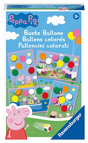 Spielansicht von Peppa Pig. Bunte Ballone