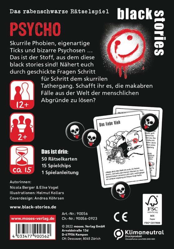 Spielansicht von Black Stories Psycho_1