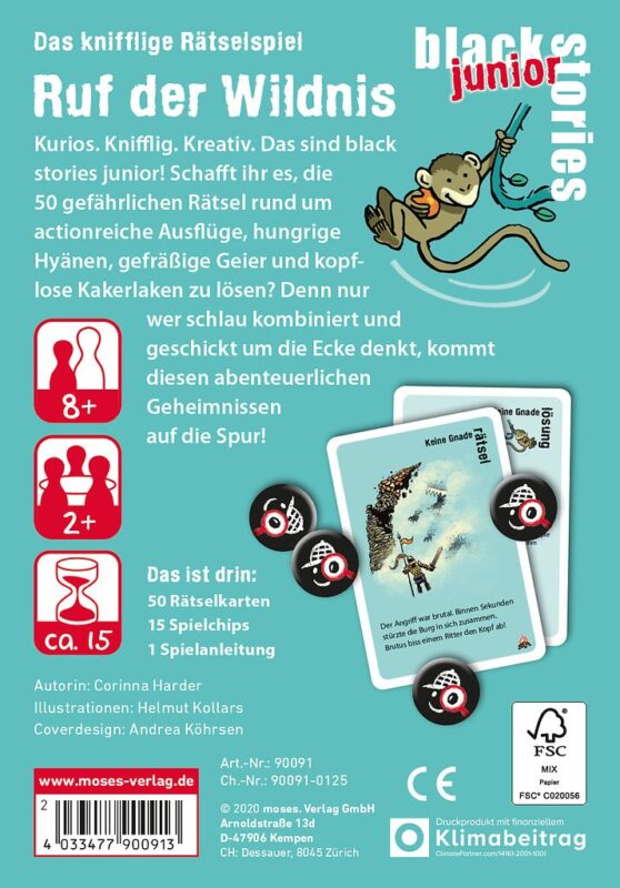 Spielansicht von Black Stories Junior: Ruf der Wildnis_1
