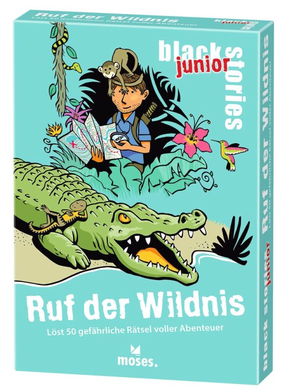 Spielansicht von Black Stories Junior: Ruf der Wildnis