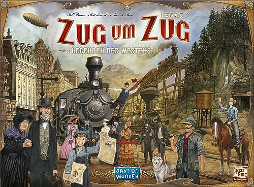Spielansicht von Zug um Zug Legacy: Legenden des Westens