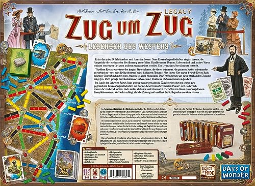 Spielansicht von Zug um Zug Legacy: Legenden des Westens_1