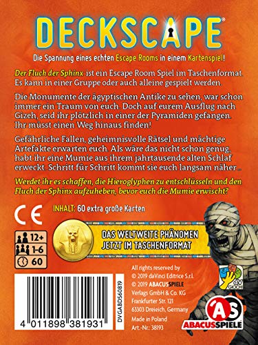 Spielansicht von Deckscape – Der Fluch der Sphinx_1