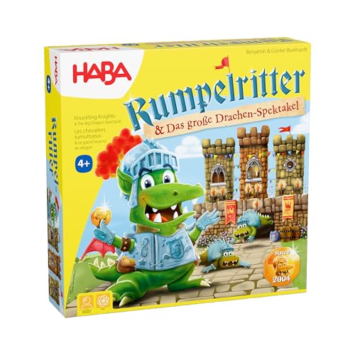 Spielansicht von Rumpelritter & Das große Drachen-Spektakel – Neu aufgelegter Spielklassiker mit beeindruckendem 3D-Turmaufbau – Für Kinder ab 4 Jahren – 2011721001